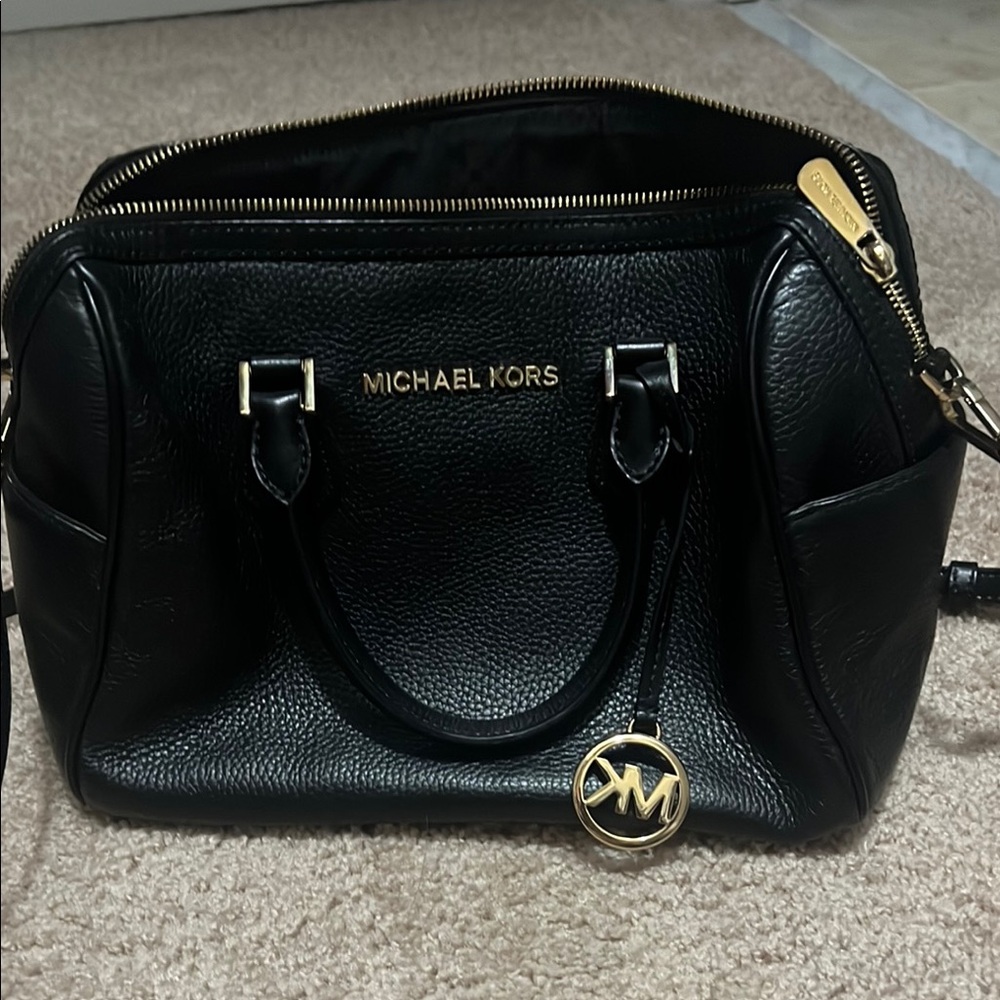 Michael Kors Black Leather Handbag